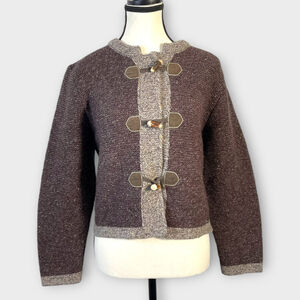 STEFFNER COUNTRY Women's Wool Cardigan Sweater Size EU 40 / US 8